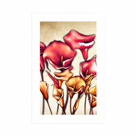 POSTER – FIORI ROSSI DI CALLA - FIORI - POSTER