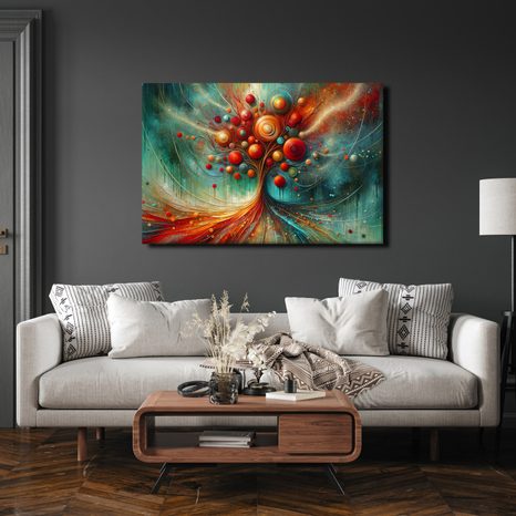 OBRAZ BAREVNÝ STROM ŽIVOTA - OBRAZY STROMY ŽIVOTA - OBRAZY