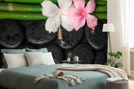 FOTOTAPETE WELLNESS-STILLLEBEN - TAPETEN MIT FENG SHUI-MOTIVEN - TAPETEN