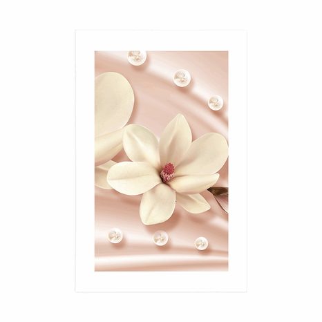 AFFICHE – MAGNOLIA LUXUEUX - FLEURS - AFFICHES