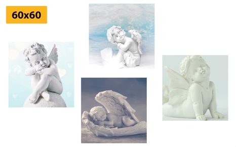 SET DI QUADRI – ARMONIA CELESTE - COLLEZIONI DI QUADRI - STAMPE E QUADRI