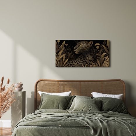 OBRAZ ŠELMA MEZI TROPICKÝMI ROSTLINAMI - OBRAZY LVI A TYGŘI - OBRAZY