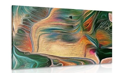 CANVAS PRINT PSYCHEDELIC ABSTRACTION - ABSTRACT PICTURES - PICTURES