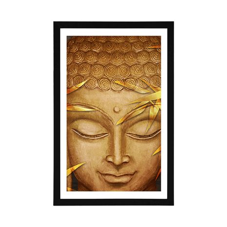 PLAKAT S PASPARTUOM BUDDHA S OSMIJEHOM NA LICU - FENG SHUI - PLAKATI