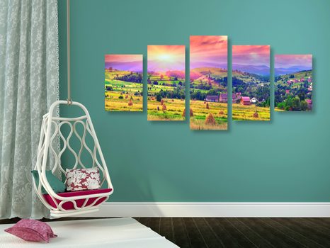 КАРТИНИ ОТ 5 ЧАСТИ – КУПИ СЕНО В КАРПАТСКИТЕ ПЛАНИНИ - КАРТИНИ НА ПРИРОДАТА И ПЕЙЗАЖИ - КАРТИНИ