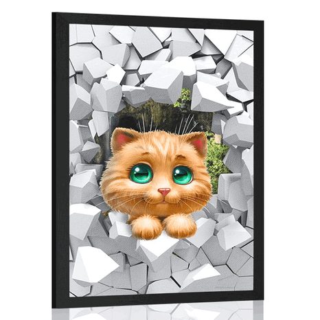 POSTER CUTE KITTEN - ANIMALS - POSTERS