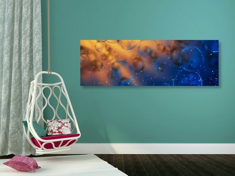 STAMPA SU TELA – BOLLE MAGICHE - QUADRI ASTRATTO - STAMPE E QUADRI