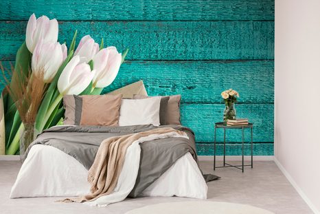 FOTOTAPETA KYTICE TULIPÁNŮ S ODKAZEM - TAPETY KVĚTINY - TAPETY