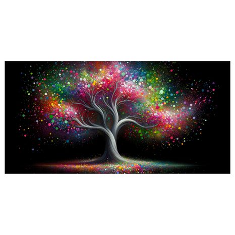 OBRAZ ZÁŘIVÝ STROM ŽIVOTA V NOCI - OBRAZY STROMY ŽIVOTA - OBRAZY