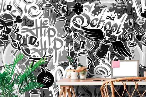 TAPETA STYLOVÝ STREET ART - STREET ART TAPETY - TAPETY