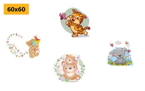 SET OBRAZŮ ZVÍŘÁTKA PRO DĚTI - SESTAVY OBRAZŮ - OBRAZY