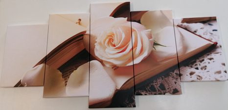 5 RÉSZES KÉP VINTAGE CSENDÉLET KULCCSAL - KÉPEK - 🔥 TELJES KIÁRUSÍTÁS