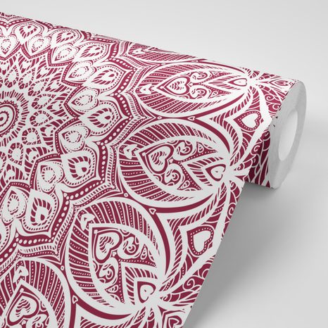 TAPETA MANDALA HARMONIE NA RŮŽOVÉM POZADÍ - TAPETY FENG SHUI - TAPETY