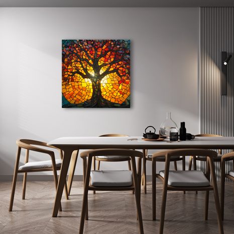 KÉP ÓLOMÜVEG ÉLETFA - ÉLETFÁK KÉPEK - KÉPEK