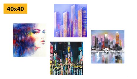 SET OBRAZŮ TAJEMNÝ NOČNÍ ŽIVOT - SESTAVY OBRAZŮ - OBRAZY