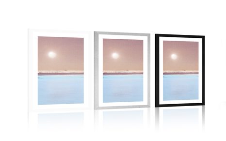 POSTER MIT PASSEPARTOUT HORIZONTLINIE - MOTIVE AUS UNSERER WERKSTATT - POSTER