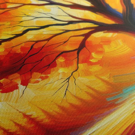 OBRAZ STROM ŽIVOTA V PLAMENECH - OBRAZY STROMY ŽIVOTA - OBRAZY