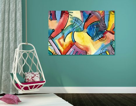 CANVAS PRINT ABSTRACT ART - PICTURES - 🔥 TOTAL SALE 🔥