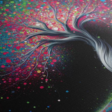 OBRAZ STROM ŽIVOTA V BAREVNÉM VESMÍRU - OBRAZY STROMY ŽIVOTA - OBRAZY