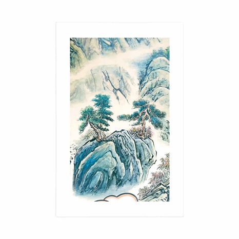 PLAKAT S PASPARTUOM KINESKI PEJZAŽ - PRIRODA - PLAKATI