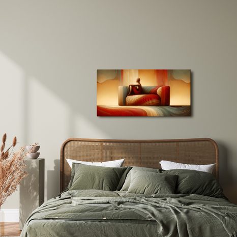 WANDBILD ABSTRAKTE HARMONIE DER LINIEN - ABSTRAKTE BILDER - BILDER