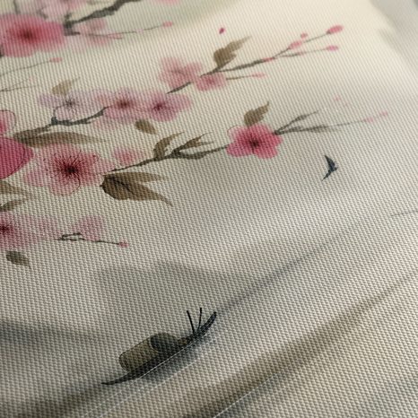 5-TEILIGES WANDBILD FISCHER UND KIRSCHBLÜTEN - BILDER SEEN - BILDER