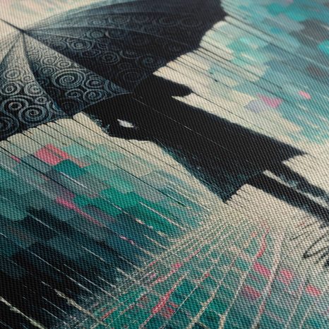 OBRAZ TAJEMNÁ POSTAVA V DEŠTI - OBRAZY LIDÍ - OBRAZY