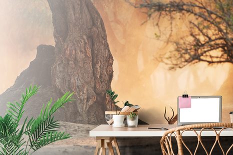 FOTOTAPETE AFRIKANISCHE ANTILOPE - TAPETEN MIT NATURMOTIVEN - TAPETEN