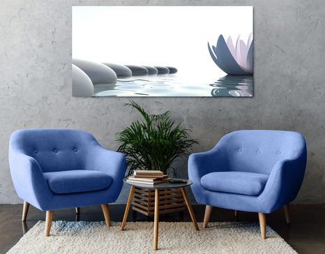 ΕΙΚΌΝΑ ΛΟΥΛΟΥΔΙΟΎ ΛΩΤΟΎ ΚΑΙ ΠΈΤΡΕΣ ΖΕΝ - ΠΊΝΑΚΕΣ ΦΕΝΓΚ ΣΟΎΙ - ΠΊΝΑΚΕΣ