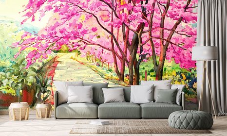 SAMOLEPÍCÍ TAPETA HIMÁLAJSKÉ TŘEŠNĚ - SAMOLEPÍCÍ TAPETY - TAPETY