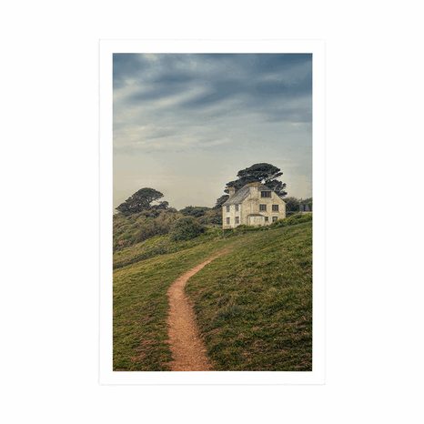 PLAKÁT DŮM NA ÚTESU - PŘÍRODA - PLAKÁTY