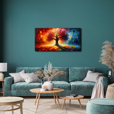 SLIKA ŽAREČE DREVO ŽIVLJENJA JESENI - SLIKE DREVESA ŽIVLJENJA - SLIKE