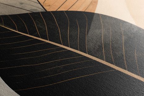 STAMPA SU TELA – FOGLIE ASTRATTE NO4 - QUADRI FORME ASTRATTE - STAMPE E QUADRI