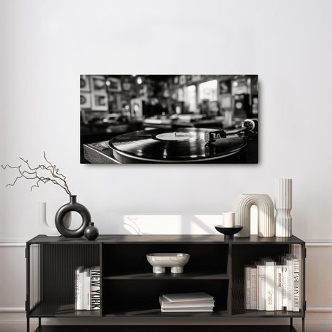 WANDBILD NOSTALGISCHE MUSIKATMOSPHÄRE - VINTAGE- UND RETRO-BILDER - BILDER