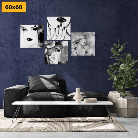 SET OBRAZOV ELEGANCIA ŽENY - ZOSTAVY OBRAZOV - OBRAZY