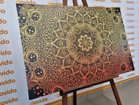 KÉP ARANY KELETI MANDALA - FENG SHUI KÉPEK - KÉPEK