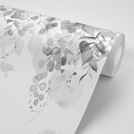 TAPÉTA A TERMÉSZET ÉRINTÉSE FEKETE FEHÉRBEN - FEKETE-FEHÉR TAPÉTÁK - TAPÉTÁK