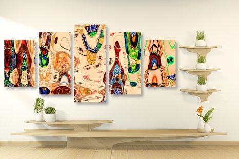 5-DELNA SLIKA MAMA V ABSTRAKTNI IZVEDBI - ABSTRAKTNE SLIKE - SLIKE