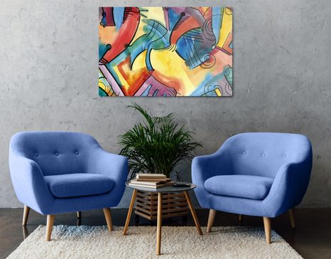 CANVAS PRINT ABSTRACT ART - PICTURES - 🔥 TOTAL SALE 🔥