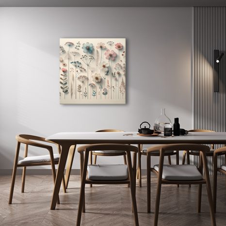 OBRAZ LUČNÍ KVÍTKA V ROMANTICKÉM STYLU - OBRAZY KVĚTŮ - OBRAZY