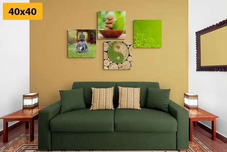 SET DI QUADRI – ARMONIA PIACEVOLE FENG SHUI - COLLEZIONI DI QUADRI - STAMPE E QUADRI