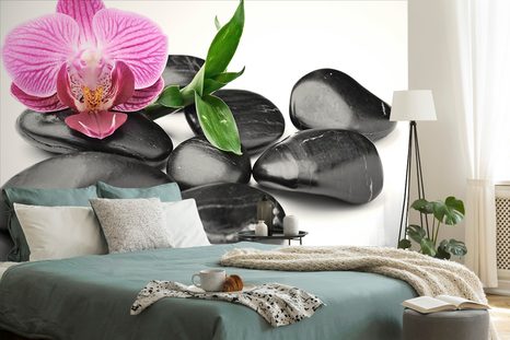 TAPETE MASSAGE-STEINE UND WELLNESS - TAPETEN MIT FENG SHUI-MOTIVEN - TAPETEN