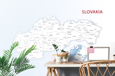 SAMOLEPIACA TAPETA MAPA SLOVENSKEJ REPUBLIKY - SAMOLEPÍCÍ TAPETY - TAPETY
