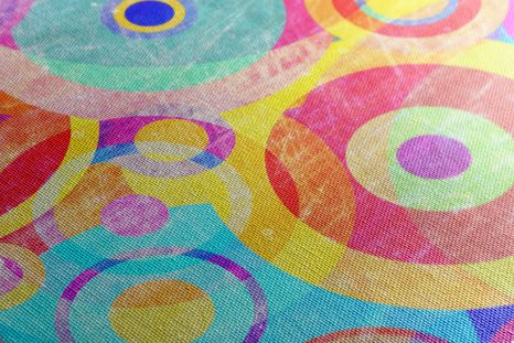 WANDBILD BUNTE KREISE - POP-ART-BILDER - BILDER