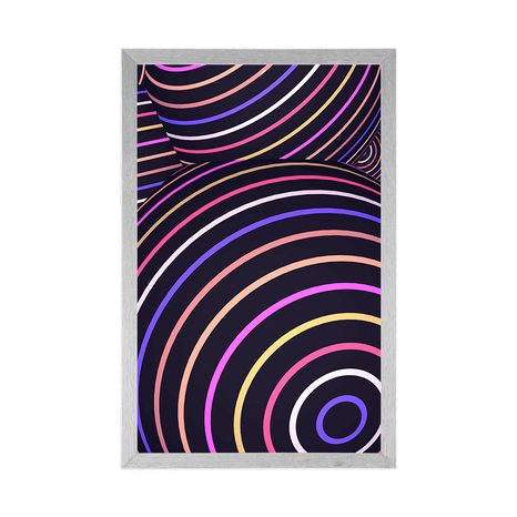 PLAKAT ŠARENE KUGLICE - APSTRAKTNI I S UZORKOM - PLAKATI