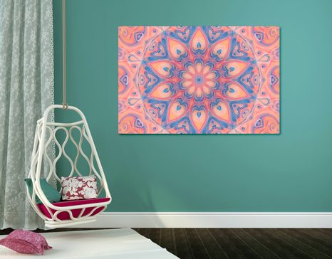 WANDBILD HYPNOTISCHES MANDALA - BILDER MIT FENG SHUI-MOTIVEN - BILDER