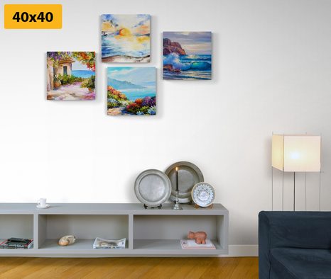 SET OBRAZŮ MOŘE A PLÁŽ - SESTAVY OBRAZŮ - OBRAZY