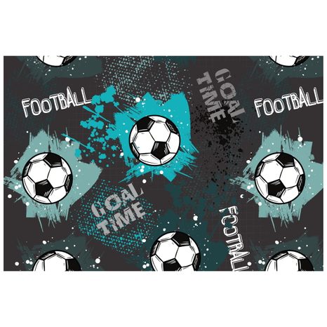 TAPETA FOTBALOVÝ MÍČ V TYRKYSOVÉM - DĚTSKÉ TAPETY - TAPETY