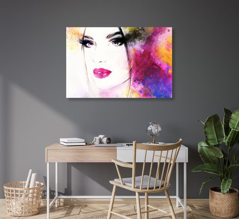 КАРТИНА НА ПЛАТНО – МОДЕРЕН ЖЕНСКИ ПОРТРЕТ - КАРТИНИ НА ЖЕНА - КАРТИНИ