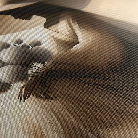 OBRAZ ELEGANTNÍ ŽENA S KVĚTINOU - PICTURES OF WOMEN - PICTURES